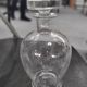 Vintage engraved glass carafe