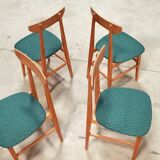 Set of 4 Chairs Drevotex Emerald Green