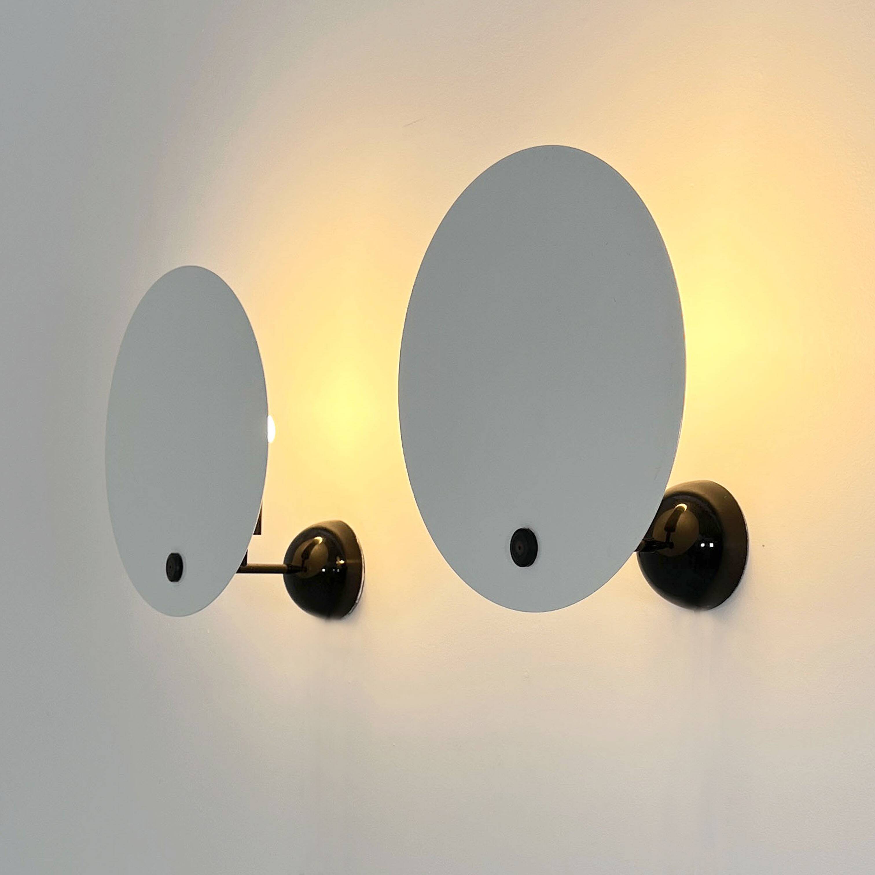 Pair of Monet wall lights by Vico Magistretti for Oluce, 1980