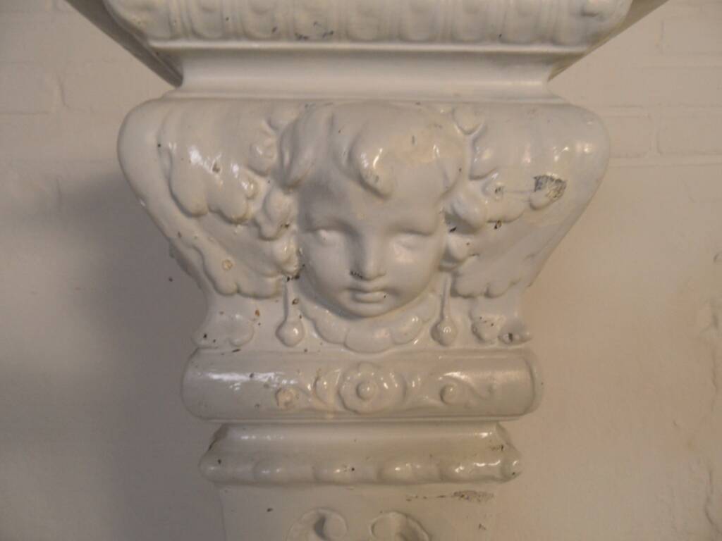 Antique column console