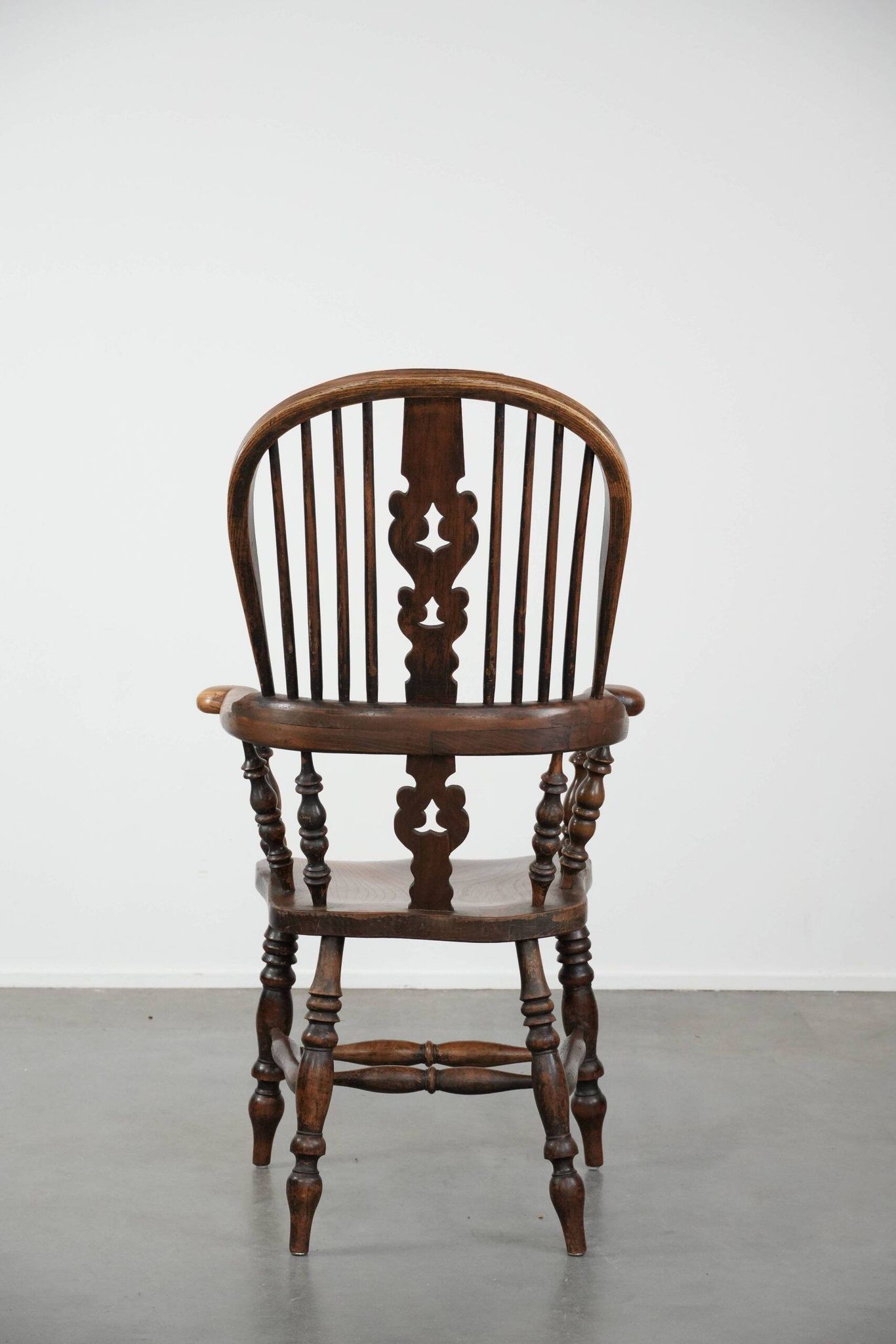 Antique English Highback Windsor Chair from the 18th Century