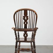 Antique English Highback Windsor Chair from the 18th Century