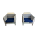 Pair of Eastside armchairs by Ettore Sottsass for Knoll