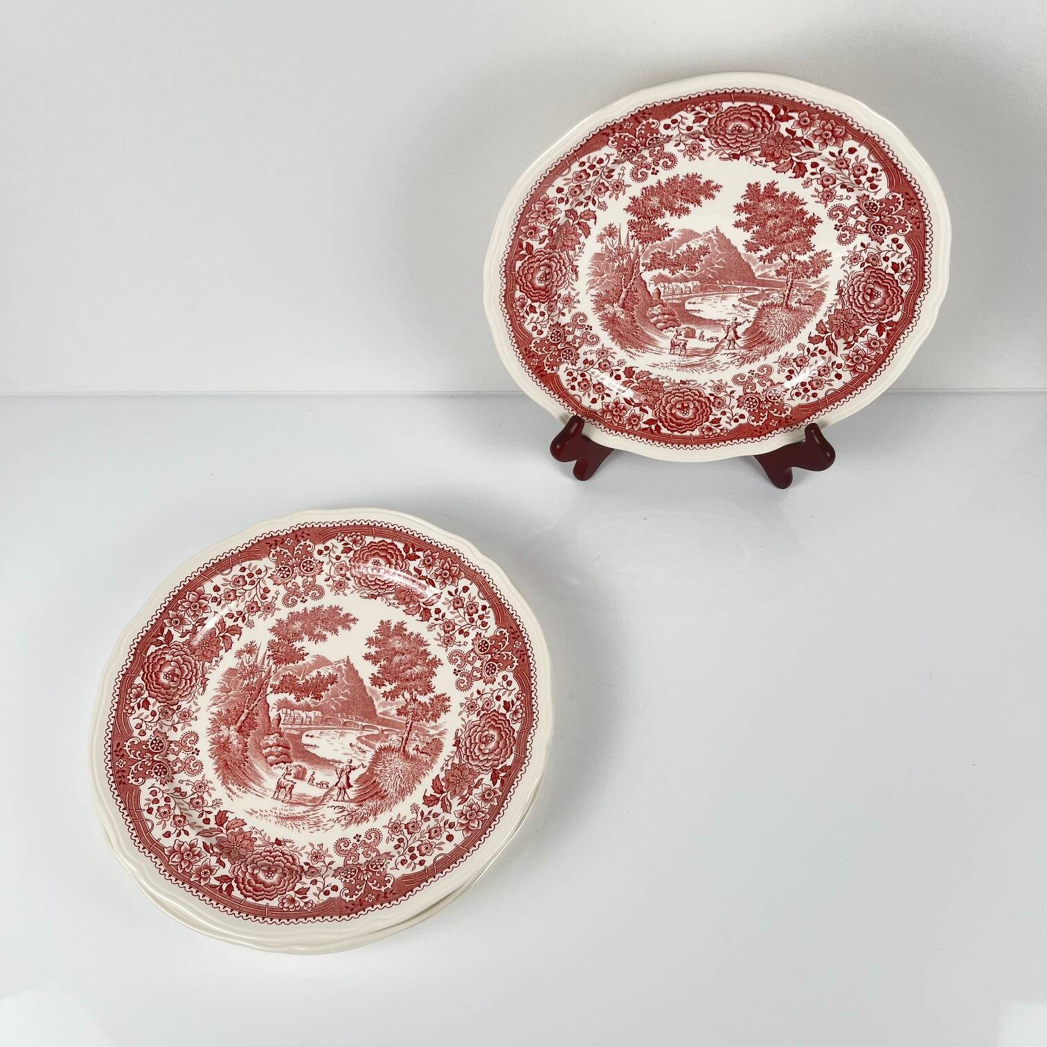 Set de 4 assiettes plates "Burgenland"rouge, Villeroy & Boch