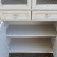 Large taupe gray chicken coop buffet