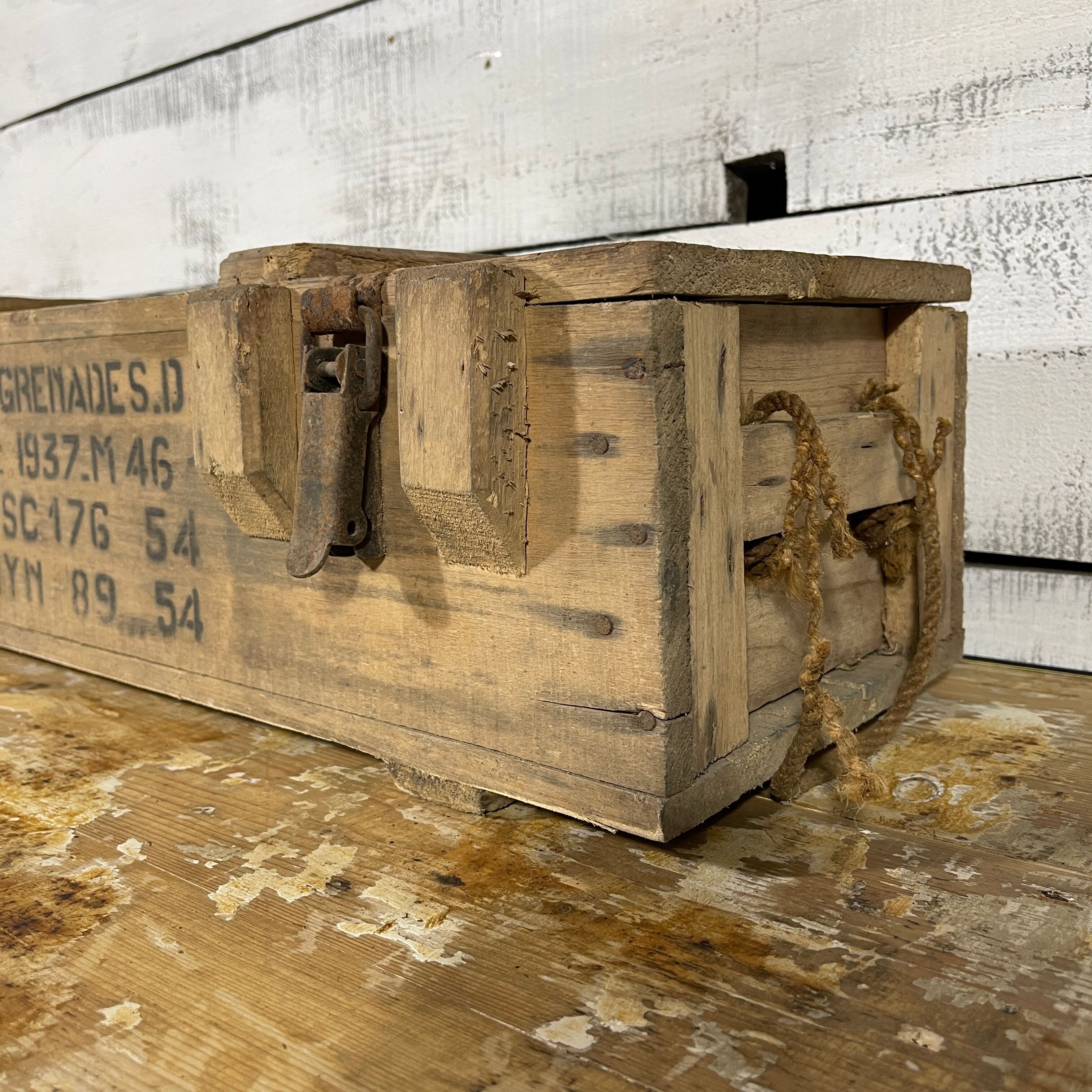 Wooden ammunition box