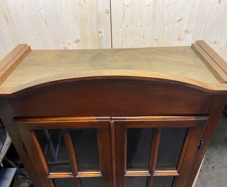 Old Living Room Library Display Case Called "Gendarme's Hat"