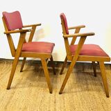 Pair of vintage 1950s bridge chairs
