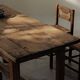 Handcrafted solid oak farmhouse table – France, 1950s