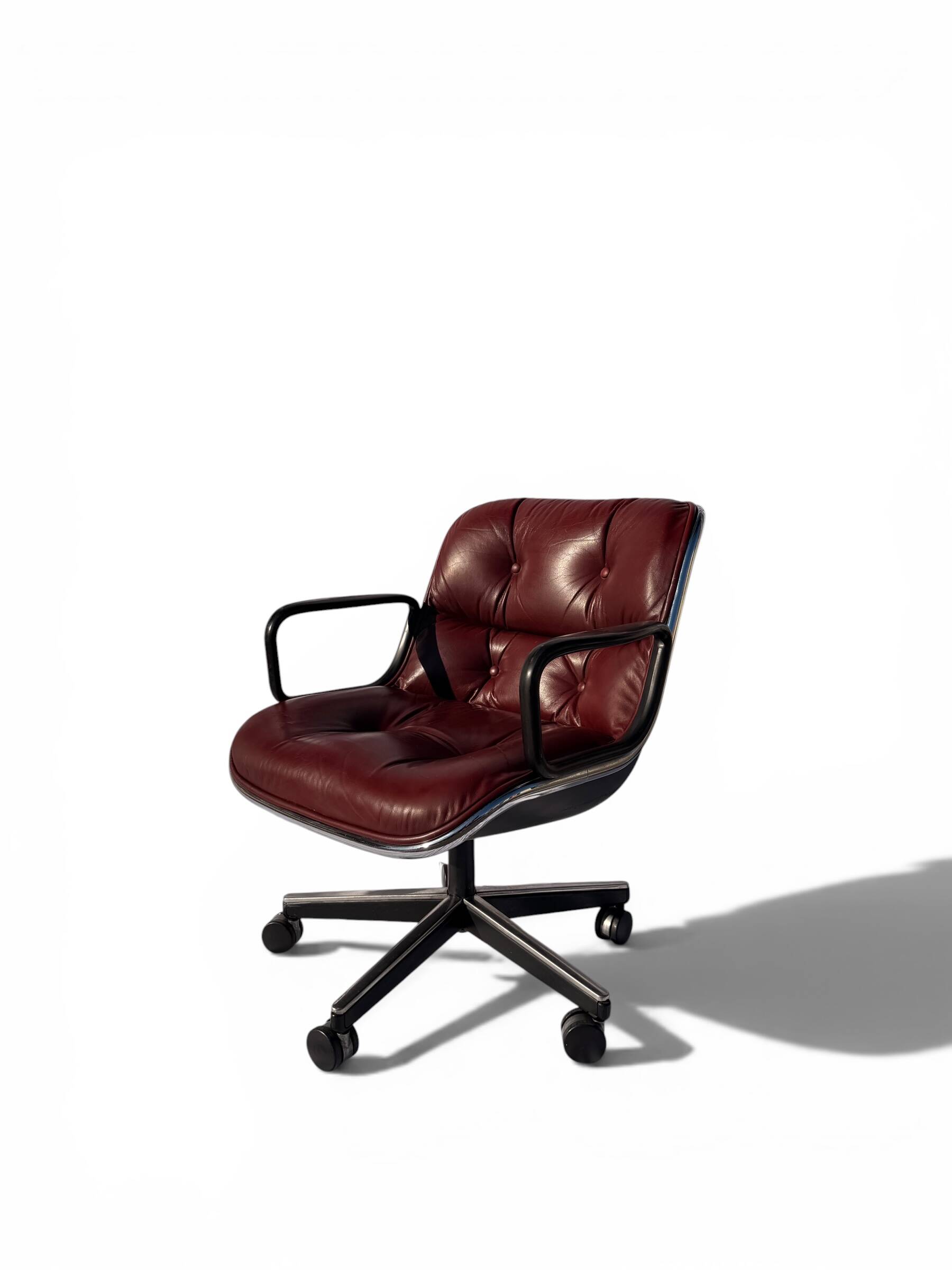 Pollock Office Chair Bordeaux Leather - Knoll International