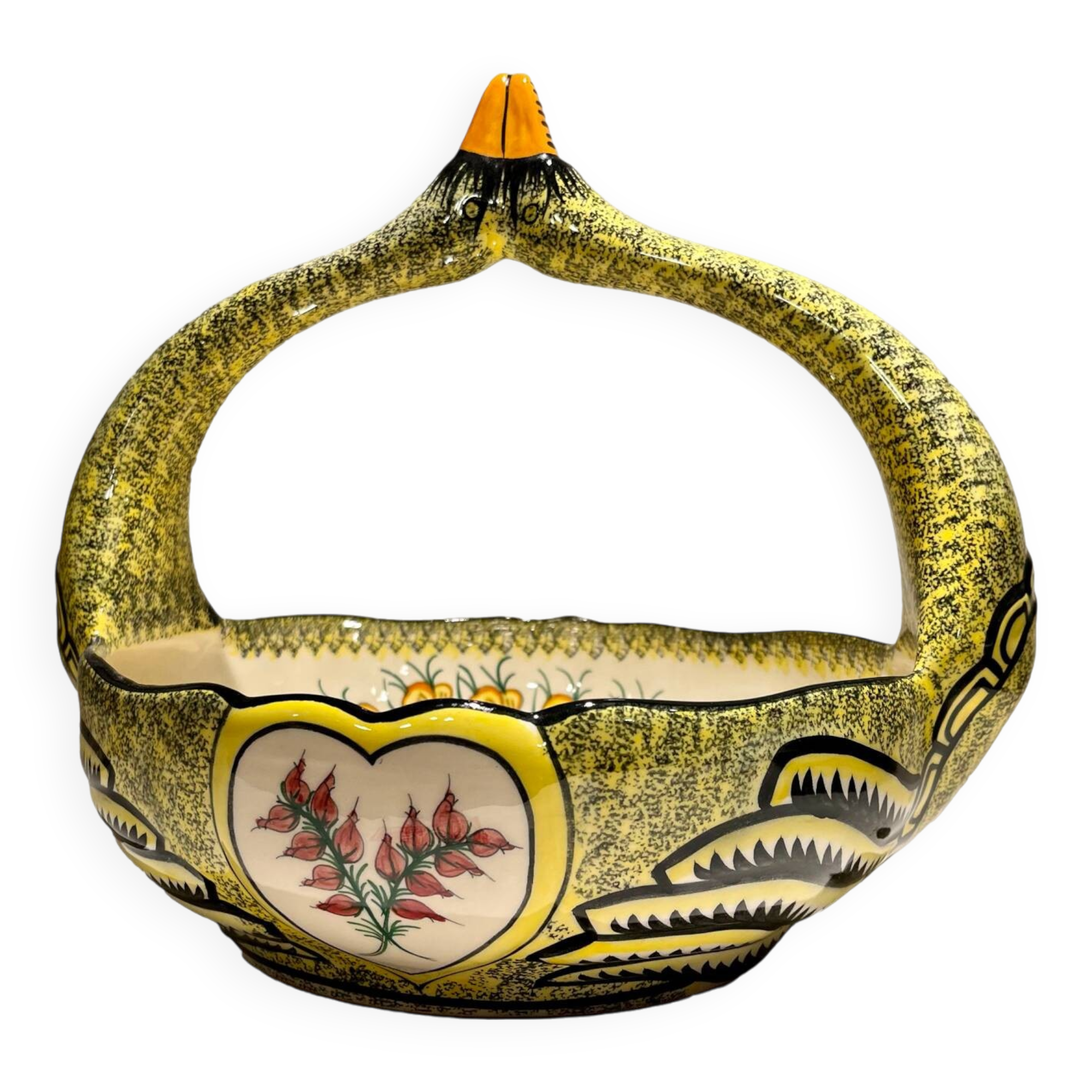 Henriot ceramic basket