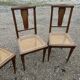 Chaises en cannage année 30-40