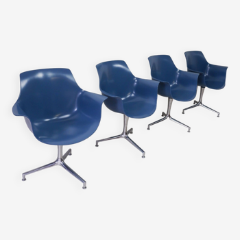 Set of 4 Jorgen Kastholm chairs. Denmark
