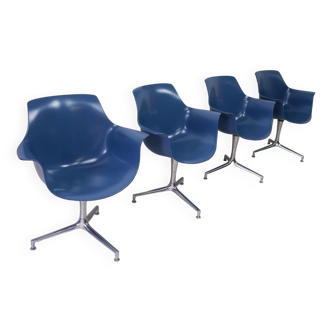 Set of 4 Jorgen Kastholm chairs. Denmark