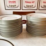 Table service in porcelain ch pillivuyt 81 pieces