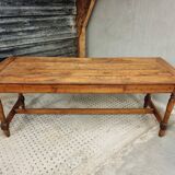 Antique French table farm dining table 19th century 73 x 201 cm