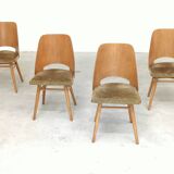 Set of 4 chairs model 514 by Radomir Hofman for Ton 1960