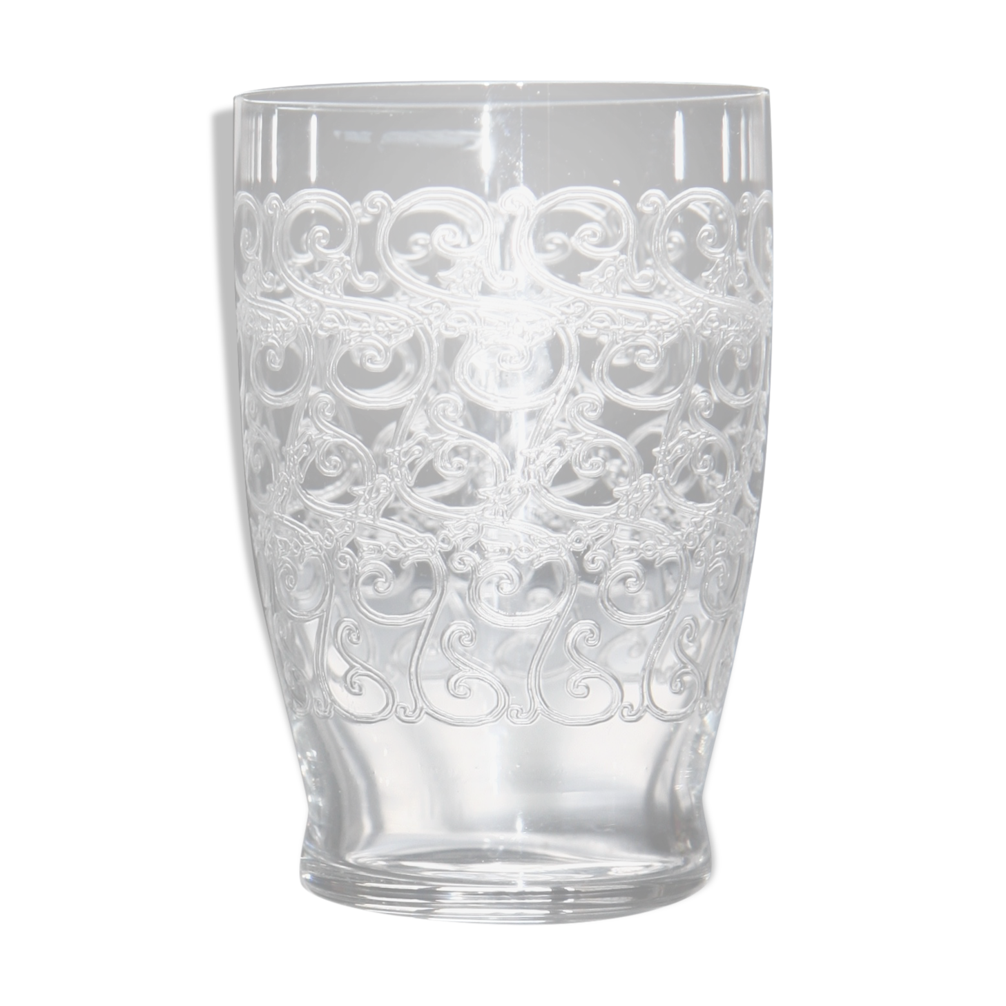 Baccarat crystal cup Model Rohan Art Deco style.
