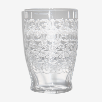Baccarat crystal cup Model Rohan Art Deco style.