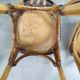 Suite of 6 wooden barhel barel bistro chair
