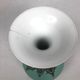 Ball vase with bent barrel in celadon green porcelain, nineteenth