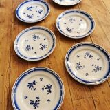 Blue Badonviller retro plates