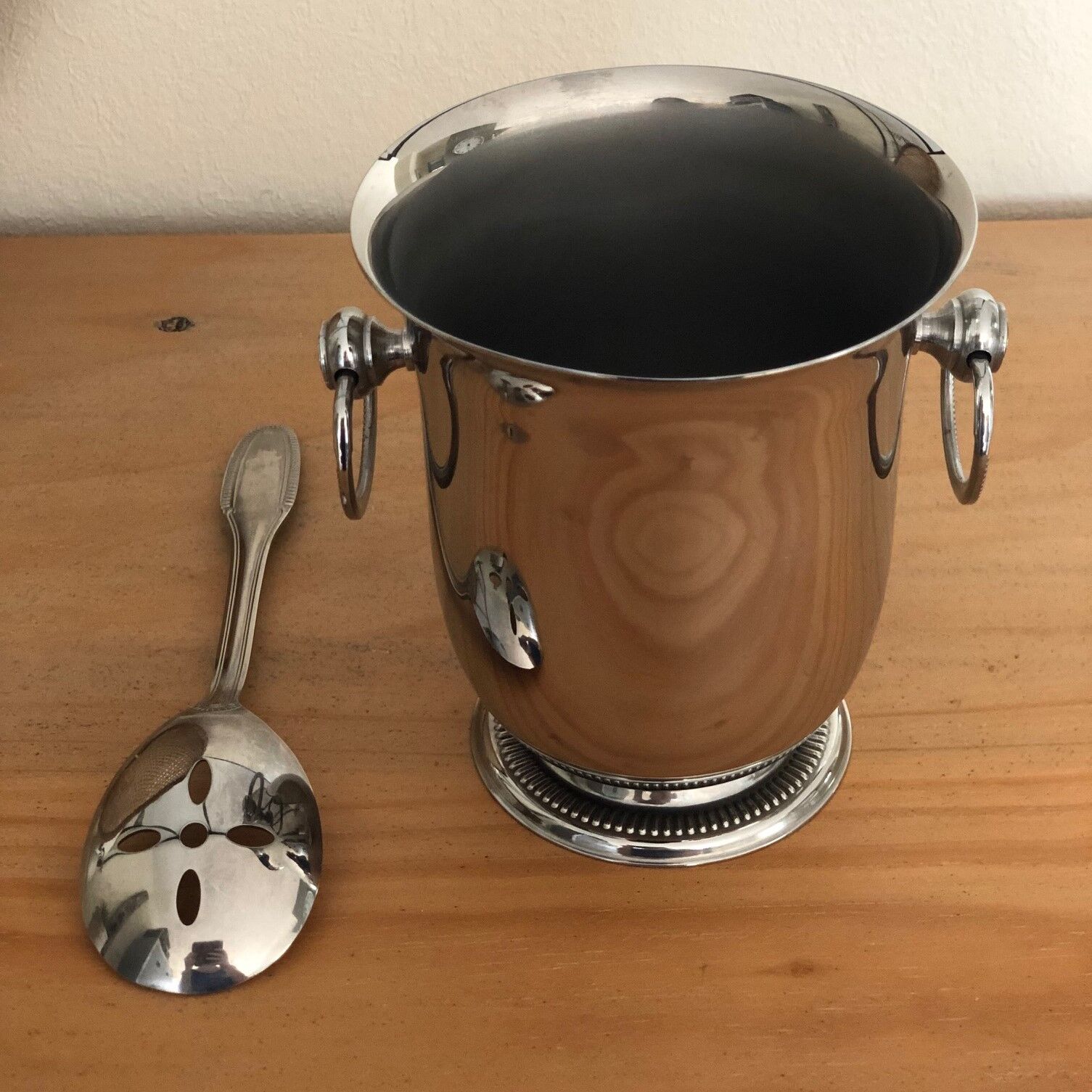 Stainless steel ice bucket Jean Couzon France
