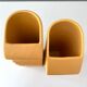 Asa selection vases "Faces" yellow, set of 2 ceramic vases, 90's