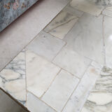 Marble and wrought iron coffee table