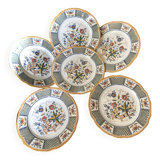6 Sarreguemines flat plates