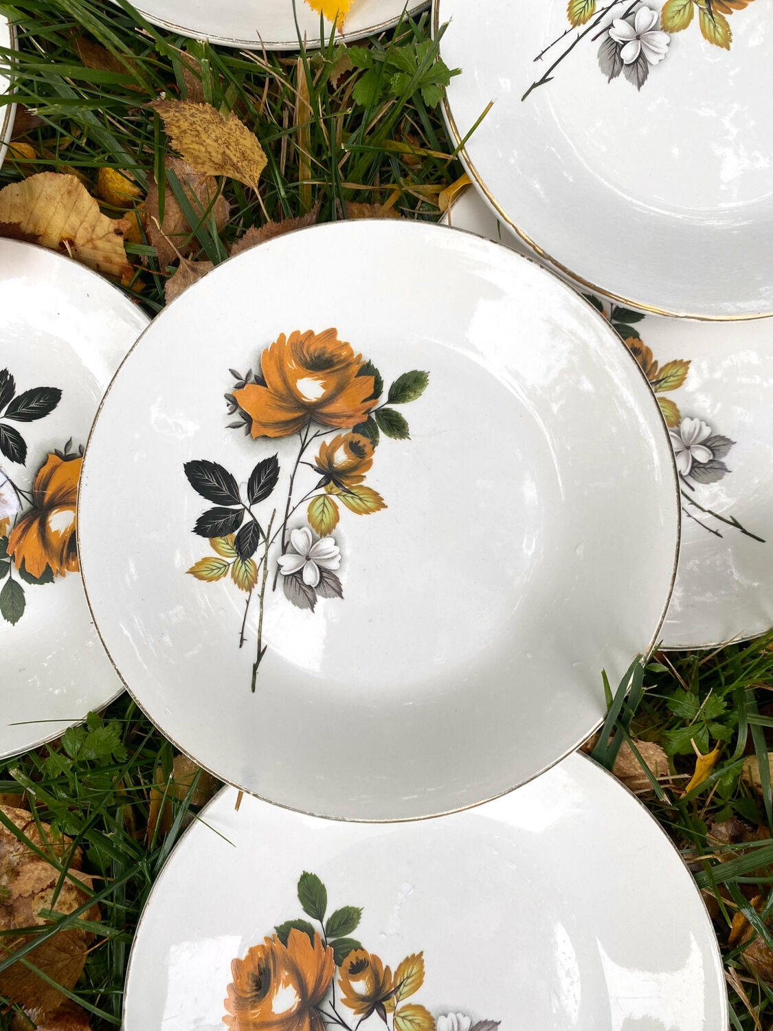 Antique dessert plates