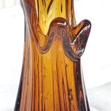 Ancien vase soliflore verre soufflé