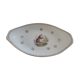 Diamond dish in Limoges porcelain decoration gallant scene