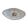 Diamond dish in Limoges porcelain decoration gallant scene