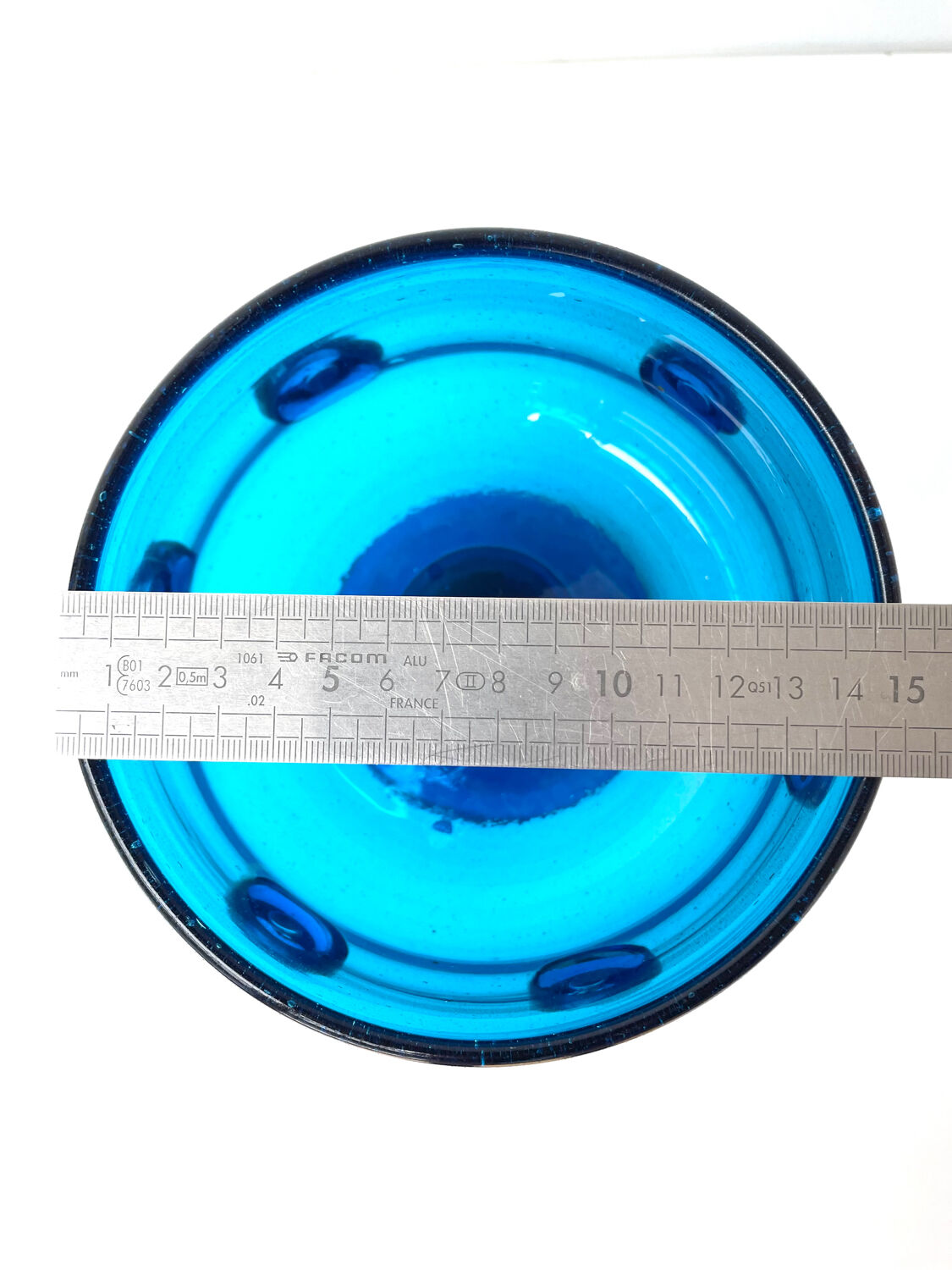 Blown glass vase from the 1970s