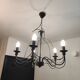 Black art deco pendant lamp