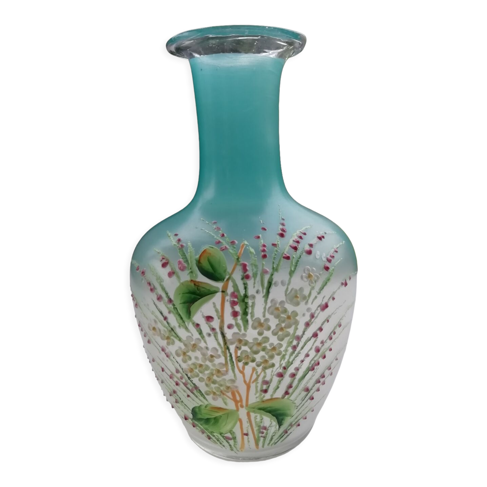 Enameled decorative carafe