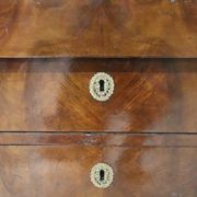 Antique Empire Chest Of Drawers In Walnut, Italy Early 19th Century