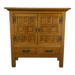 Armoire portes tiroirs - massif