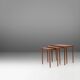 Ensemble de 3 tables gigognes scandinaves en bois de teck, Danemark, 1960