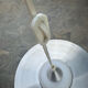 Scandinavian aluminium & opaline suspension - LYFA design by Bent Karlby