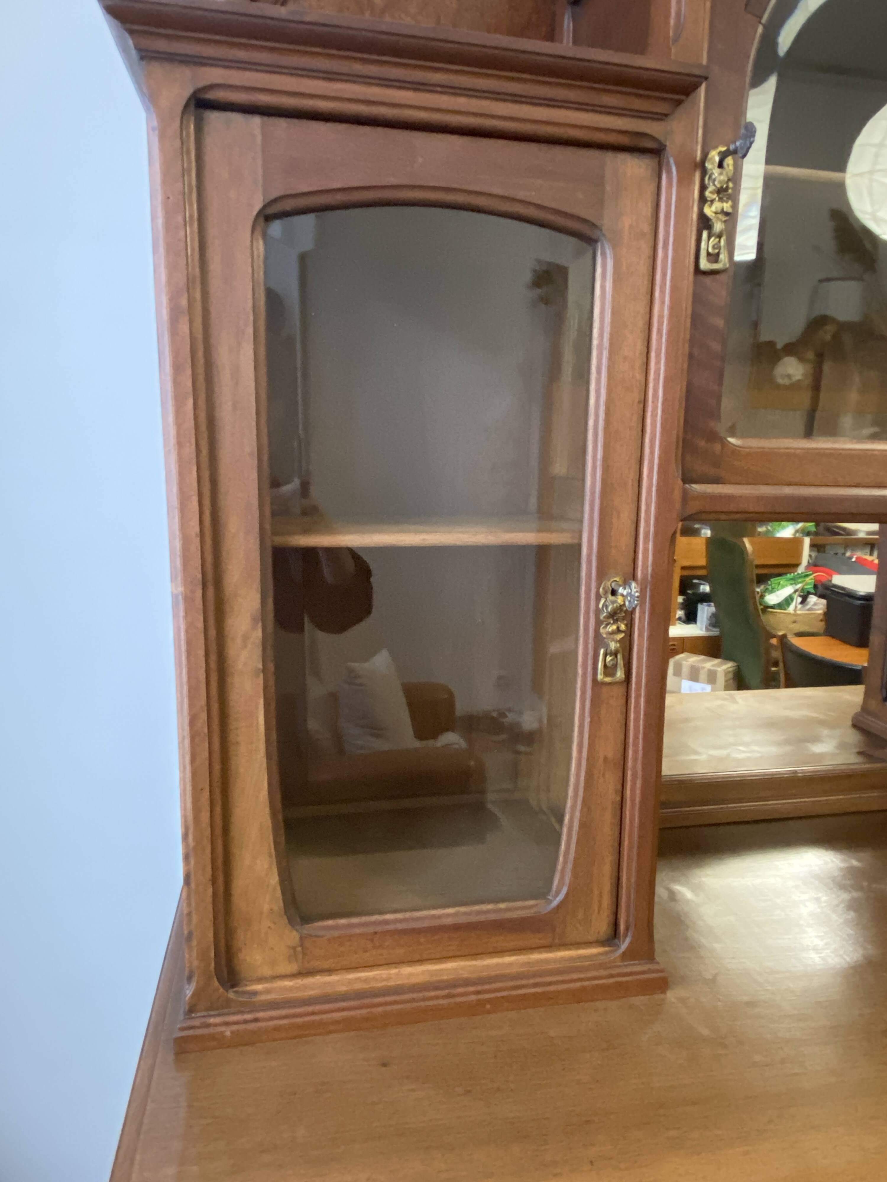 Mahogany china cabinet