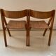 Chaises en bois par Martins Machado, années 1980, ensemble de 2