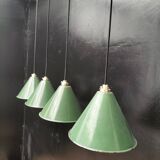 Enamelled sheet metal cone suspensions
