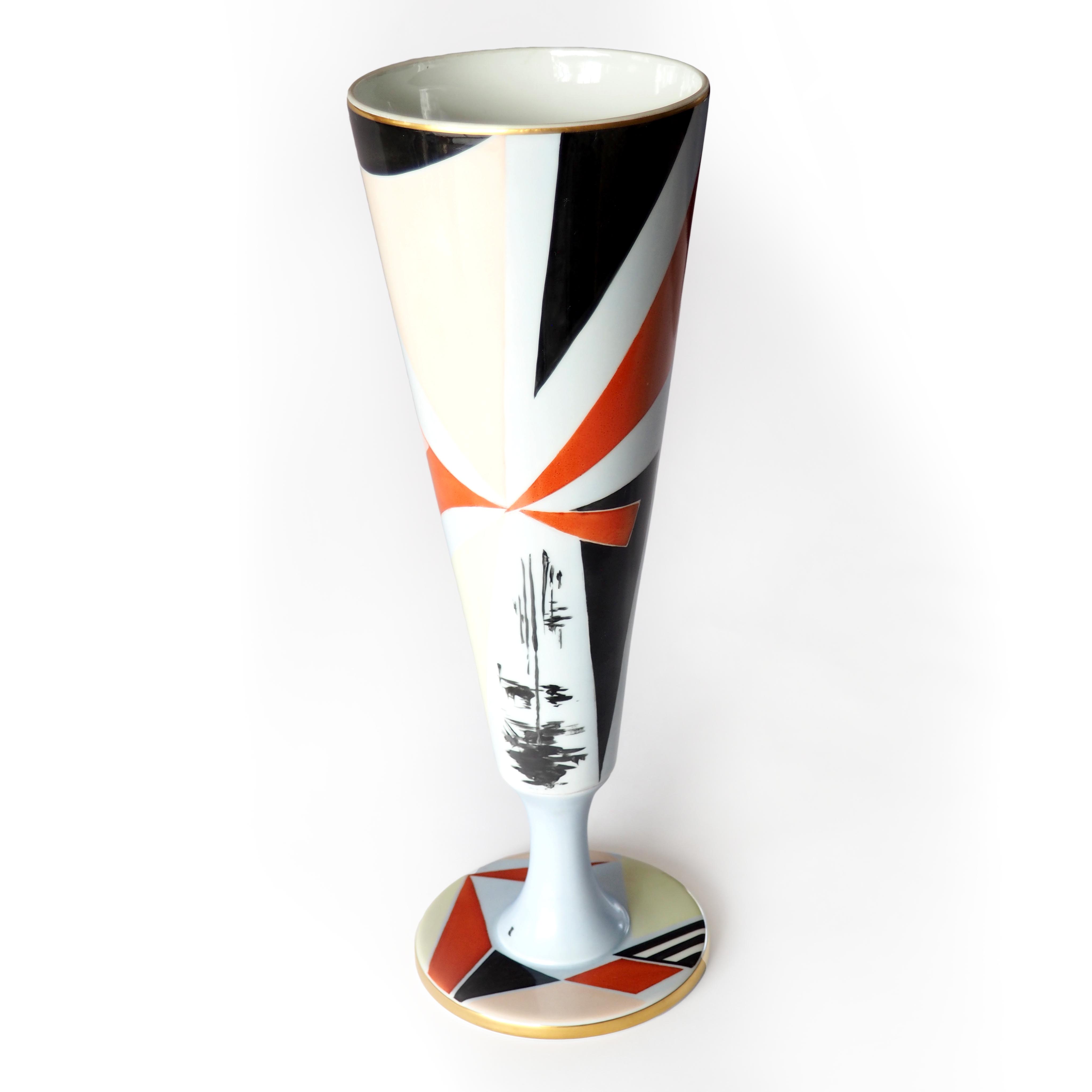 Limoges porcelain vase