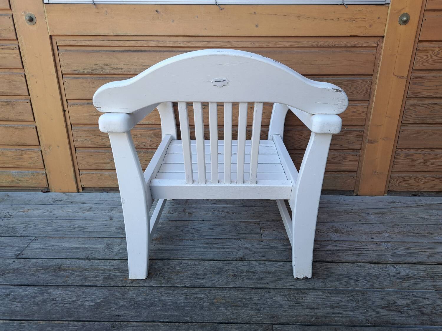 Vintage wooden outdoor furniture