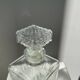 Vintage glass whiskey decanter H:22cm