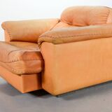 Striking De Sede DS101 Cognac Leather Lounge Chair DS17. Switzerland, 1970s