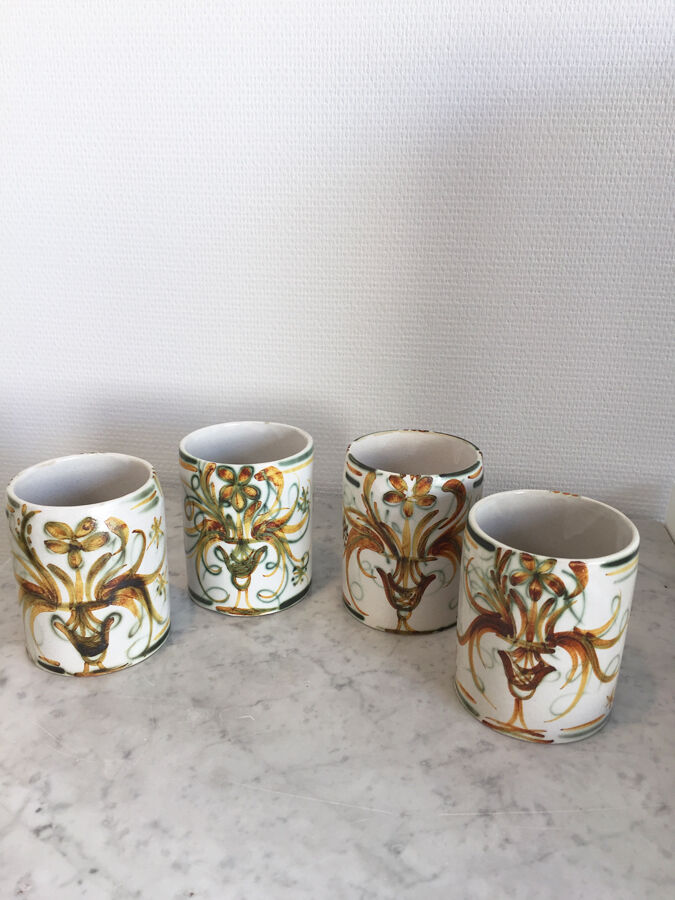 Kéraluc Mugs - Vintage Quimper, 1970