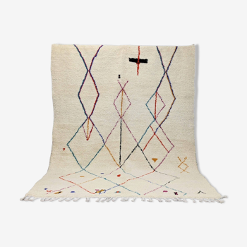 Tapis marocain berbère 286 x 210 cm tapis azilal en laine